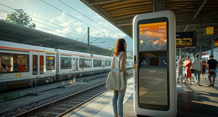 Innovative Technologien fuer moderne Bahnsteige